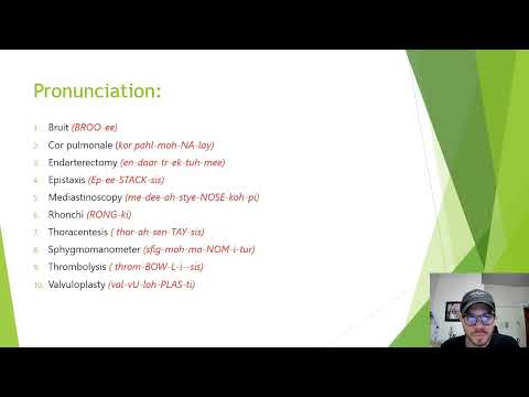 Pronunciation Med  Term  week 3