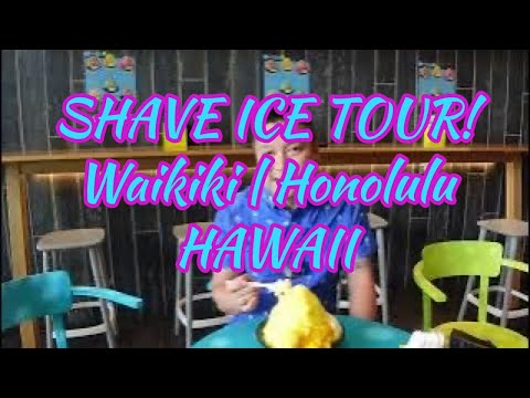 Procurando o melhor gelo para barbear em Waikiki, Havaí