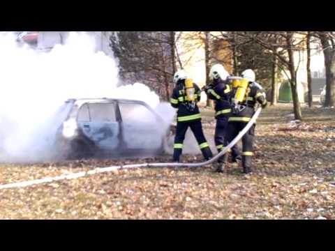 Hasiči Strahovice cvičný zásah.