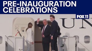 Trump family arrives in Washington DC ahead of inauguration