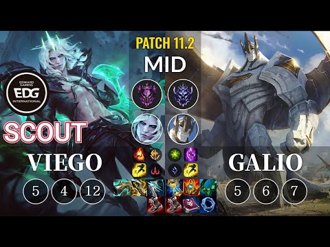 EDG Scout Viego vs Galio Mid - KR Patch 11.2