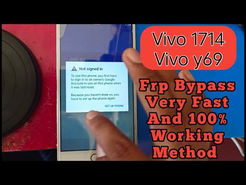Vivo Y69 (vivo1714) Frp Bypass Very Easy Without Computer Stop Worrying About New Security Now Tr...