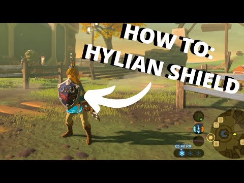How to get the HYLIAN SHIELD | The Legend of Zelda Breath of the Wild Tutorial