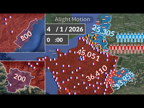 France vs Benelux, Switzerland, Monaco, Andorra using Google Earth (Only Fiction!!!)