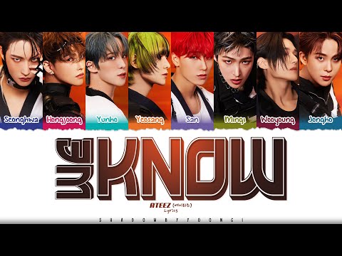 ATEEZ (에이티즈) 'WE KNOW' Lyrics [Color Coded Han_Rom_Eng] | ShadowByYoongi