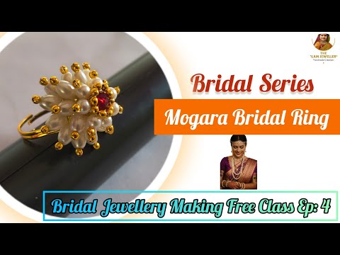How to Make Mogara Bridal Ring| Bridal Jewellery Making Class #theglamjewellery #bridaljewellery 