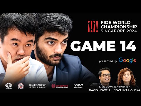 Game 14 Commentary with GM David Howell and IM Jovanka Houska | FIDE World Championship Match 2024