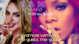 Rihanna ft Britney Spears S &amp; M Subtitulado al español