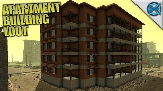 APARTMENT BUILDING LOOT | Starvation Mod 7 Days to Die | Let's Play Gameplay Alpha 16 | S02E07