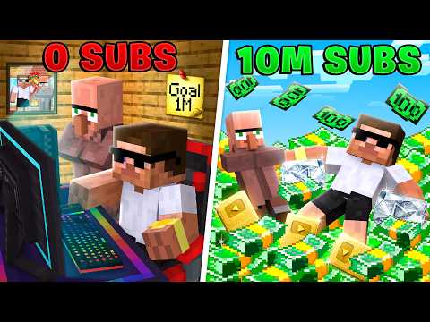 We Become Famous & Rich Youtuber in Minecraft..