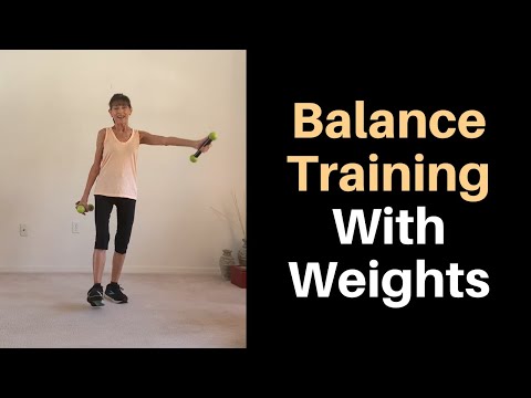 12-minütiges Gleichgewichtstraining mit Gewichten – Fitnessvideos für Senioren