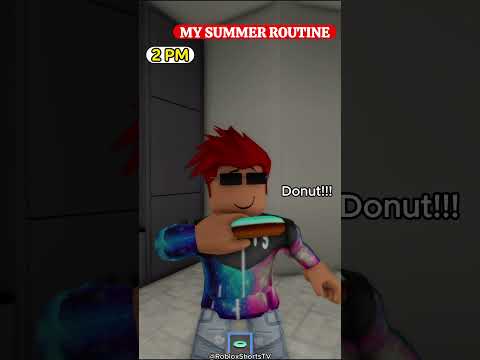 My Summer Routine in Brookhaven🥱#shorts #roblox
