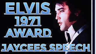 🏆👑ELVIS&#39;S JAYCEES SPEECH ( HAPPY BIRTHDAY ) JANUARY 16, 1971 10 OUTSTANDING YOUNG MEN AWARD*ENHANCED