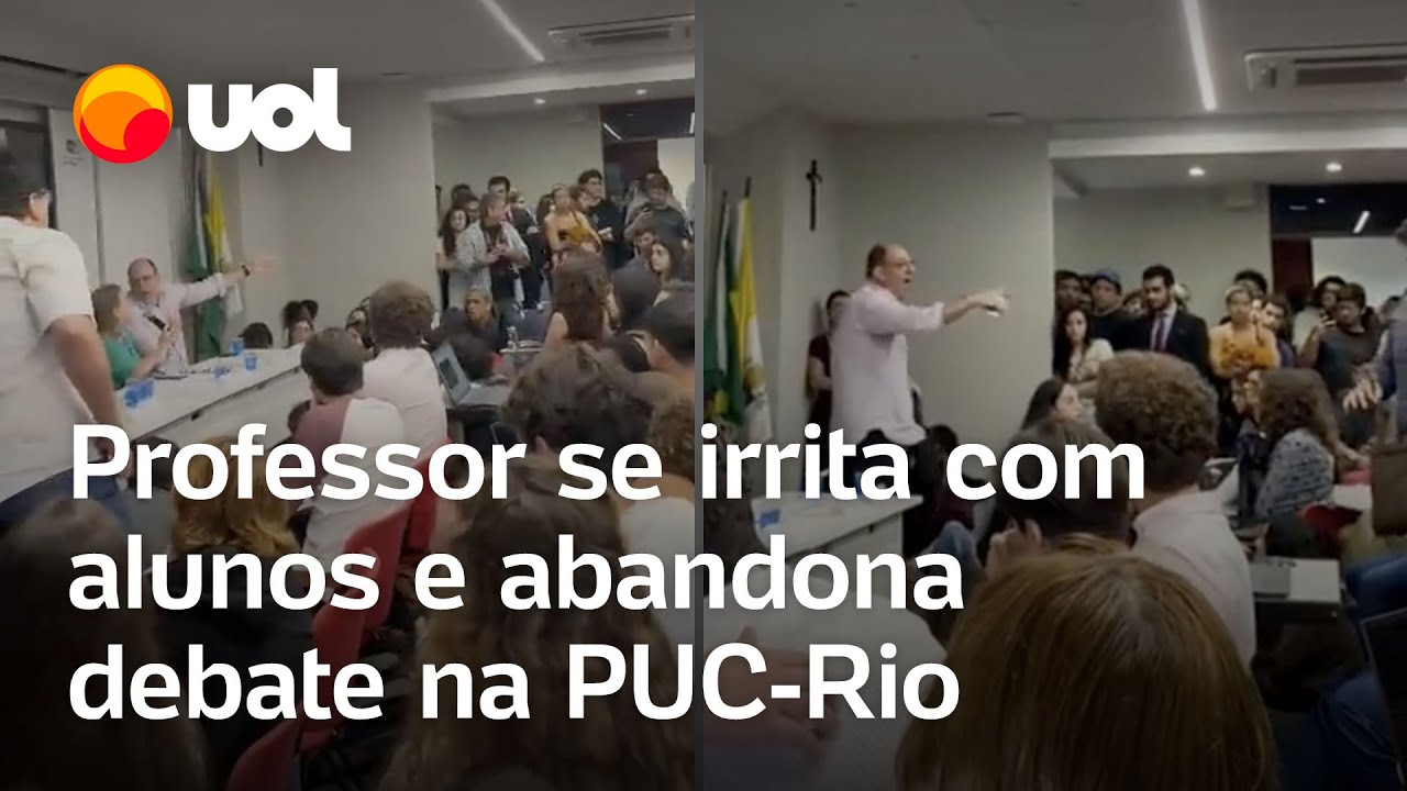 Professor deixa debate sobre Hamas x Israel após discutir com alunos na PUC