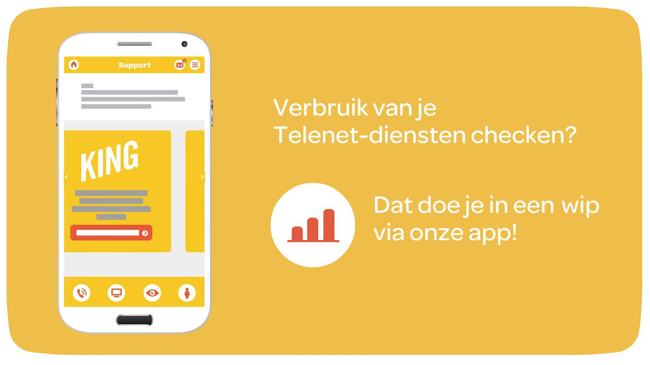 Telenet Support app video