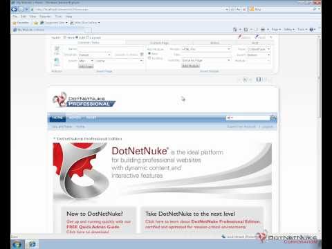 DotNetNuke Control Panel Overview