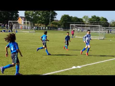 VV Unicum JO9-1 - AFC Ajax JO8-1/JO9-1, 14 mei 2022, stand: 10-5