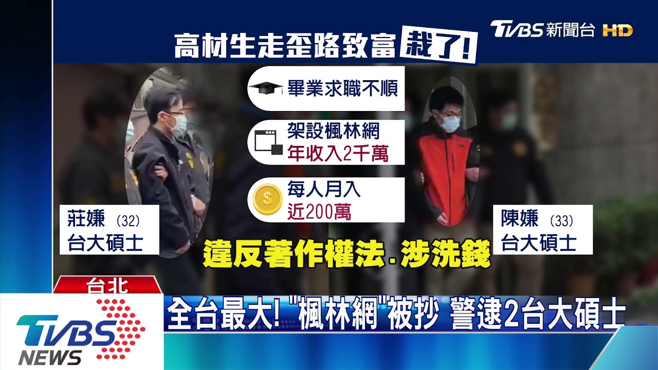 楓林網被抓! 其他盜版網避風頭「暫停關閉」