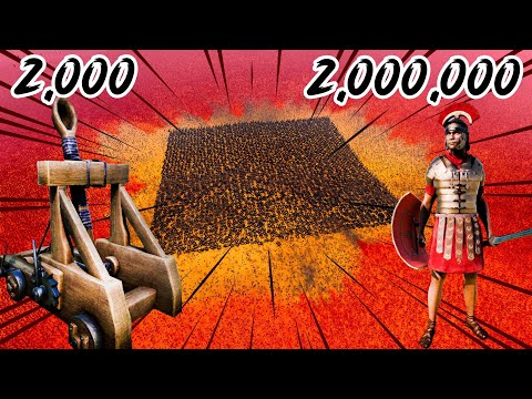2,000,000 ROMAN GENERALS vs 2,000 CATAPULTS | Ultimate Epic Battle Simulator 2