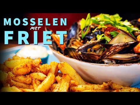 Mosselen met FRIET aan het spit! Zelf aioli maken en patatjes op de BBQ!