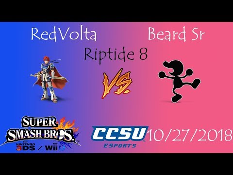 Riptide 8 CCSU Smash 4 - RedVolta (Roy) vs Beard Sr (Mr Game & Watch)