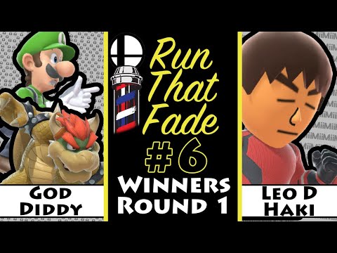 RunThatFade #6 Godiddy(Luigi/Bowser) Vs. Leo D. Haki(Mii Brawler) Winners Round 1