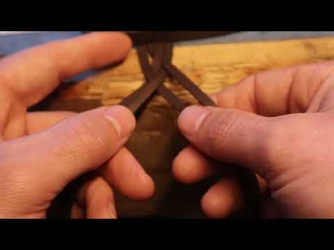 Leather 4 Strand Flat Braid( A simple Technique) #braids #leather #braiding #technique #flatbraids