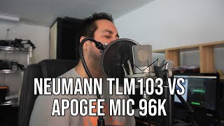 Video thumbnail for Microphone Comparison Test - Neumann TLM 103 vs Apogee Mic 96k by Giancarlo