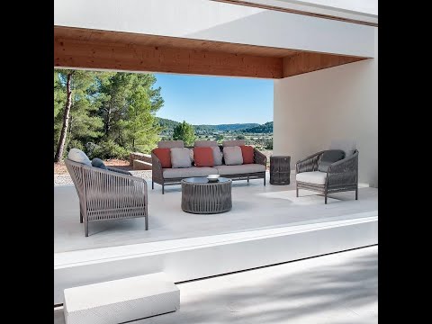 DEVOKO Outdoor 5 Seater Rope Patio Furniture Sofa Set #outdoor furniture #balconygarden #patio