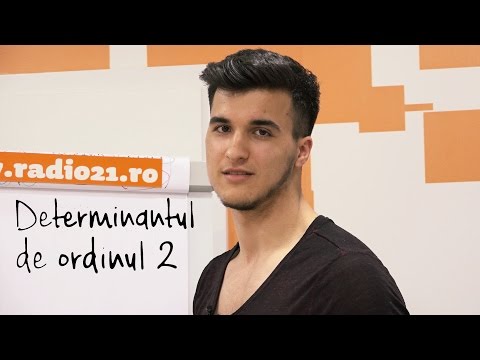 Cum se calculeaza determinantul de ordinul 2   #matepebune cu Matei Teodorescu