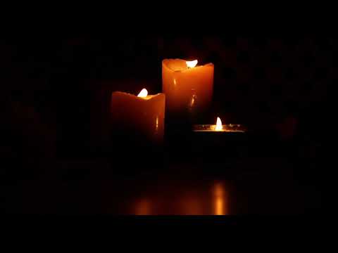 4k 10 min burning candle video for meditation | music to relax mind body - bring positive energy