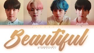 BTS (방탄소년단) &quot;Beautiful&quot; (Color Coded Lyrics Eng/Rom/Han/가사)