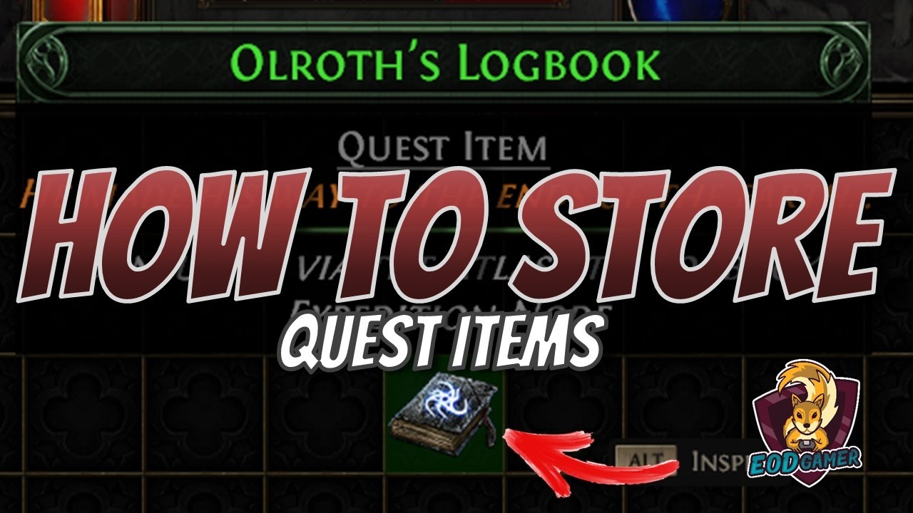 How To Store Quest Items To Save Space in Inventory (Path of Exile 2)