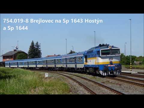 754.019-8 Brejlovec na Sp 1643 Hostýn a Sp 1644