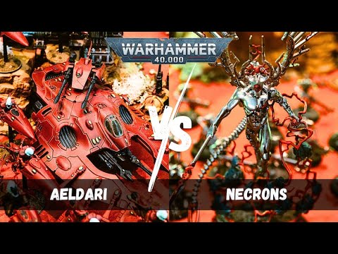 Aeldari vs Necrons / Warhammer 40,000 Battle Report