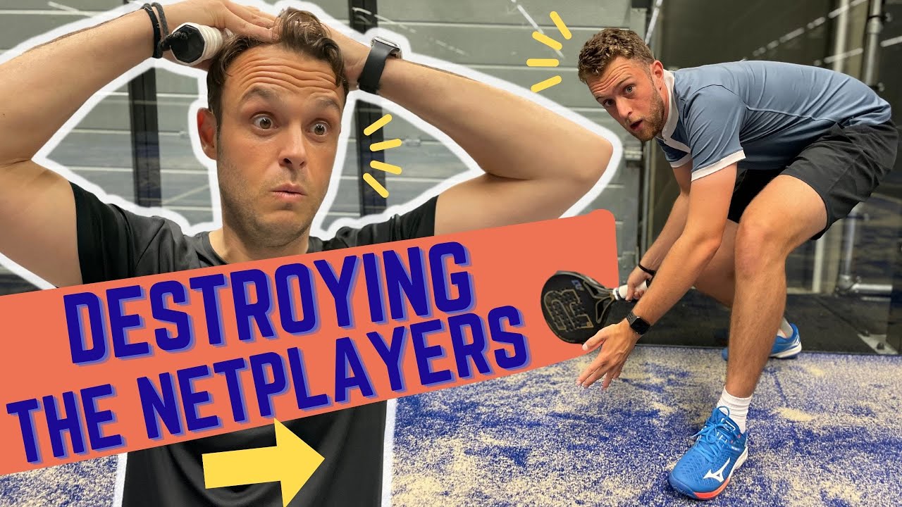 Improving padel defense with lob and chiquita for net transition.