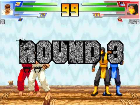 MMF - Team Battle - Ryu & Ken Vs Scorpion & Subzero