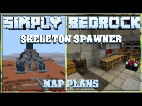 Simply Bedrock S1E3 Skeleton Spawner and Enderchest setup | Minecraft Bedrock Edition SMP Lets Play