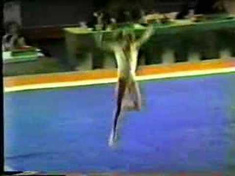 Simona Renciu Floor Exercise 1983 Pre-Olympic Meet