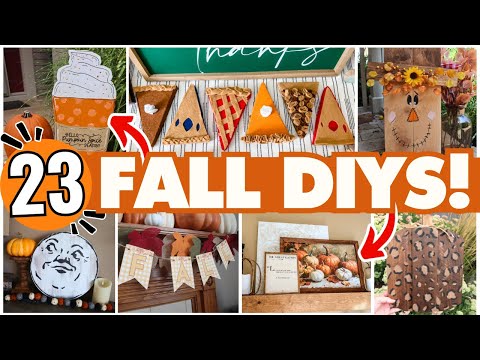 23 *BEST* Fall DIYs & Decor Ideas for 2025! | Autumn Crafts, Decorating Hacks & Fall Wood Projects