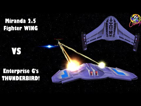 Miranda's FIGHTER VS Ent G's THUNDERBIRD - Star Trek Ship Battles - Bridge Commander