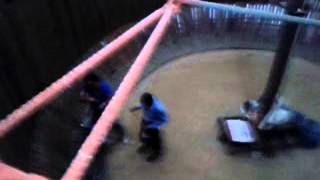BLOKE RIDES WALL OF DEATH BLINDFOLDED!