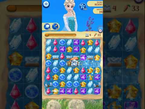 Disney Frozen Free Fall Endless map level #2563 (without using items)
