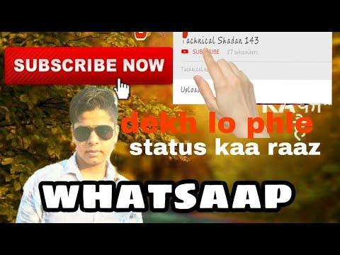 WhatsApp status kese bnay / how to make full screen WhatsApp status video//  simple additng // Video
