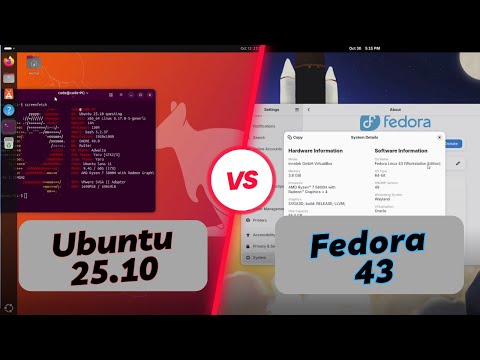 Ubuntu 25.10 vs Fedora 43 | which is the best distro in 2025? | GNOME 49, Performance, Software