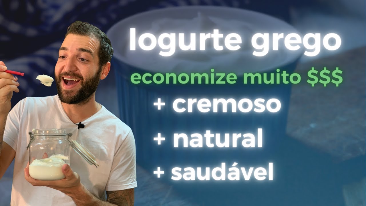 Iogurte grego caseiro, super cremoso - Chef Enzo Neto