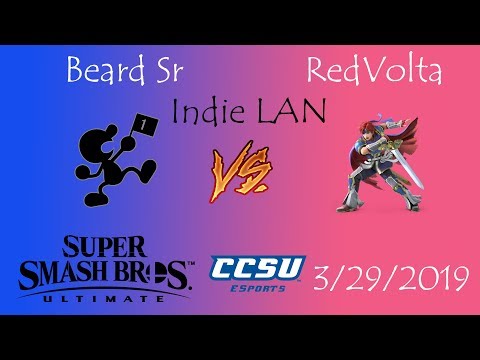 Indie LAN CCSU Smash Ultimate Tournament - Beard Sr (Mr Game & Watch) vs RedVolta (Roy)