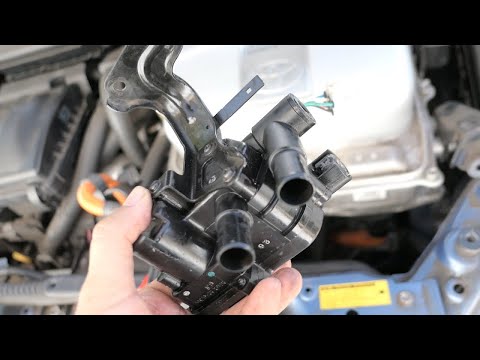 Тайота Приус 2008 ошибка P1121 замена клапана охлаждающей жидкости Prius 2008 coolant control valve