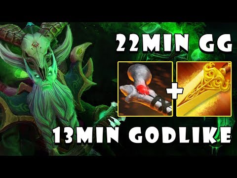 [Necrophos] CANCER MID IS BACK! with 12MIN GODLIKE & 22MIN GG FullGame Dota 2 7.22f