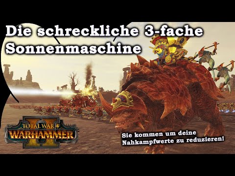 Das gefürchtete Sonnenmaschinen-Trio! - Echsenmenschen vs Bretonen, Dunkelelfen vs Skaven Warhammer